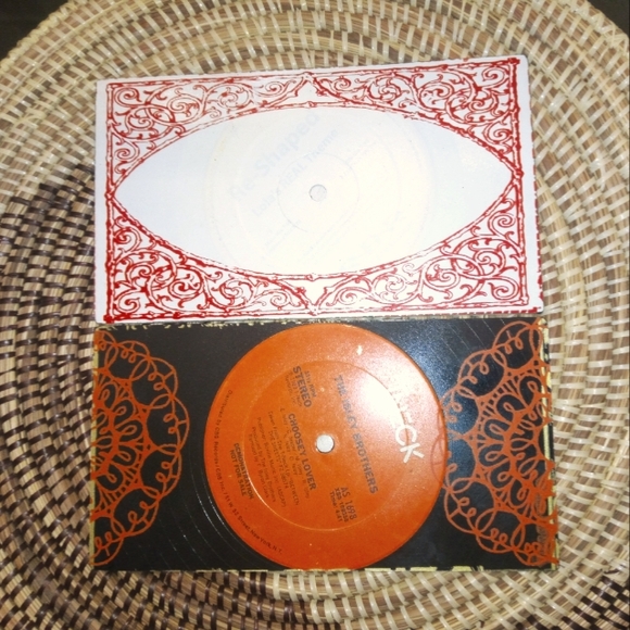 Handcrafted Record Post Cards / Decor - Picture 1 of 6